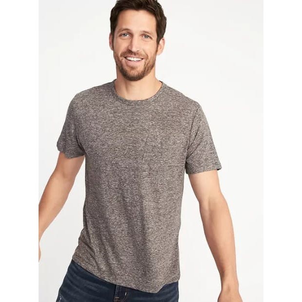 OLDNAVY Basic Linen Pocket Tee BIGSIZE / Kaos Pria Branded JUMBO SIZE