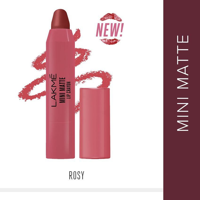 ✧New✧ Lakme Make Up Lipstik Crayon Mini Matte Rosy Classic Lipstik Matte ♝