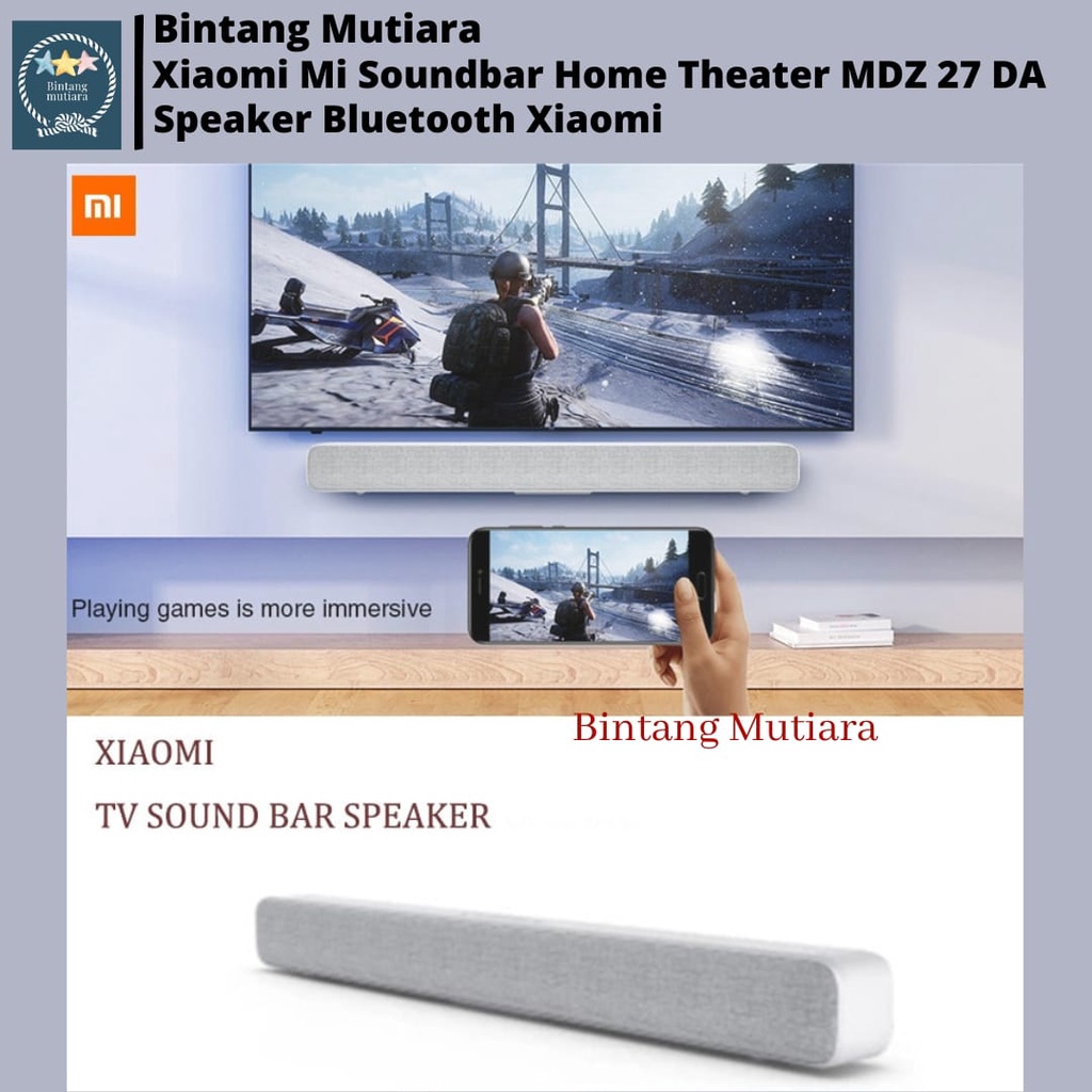 Xiaomi Mi Soundbar Speaker Bluetooth Home Theater MDZ-27-DA  Original - White