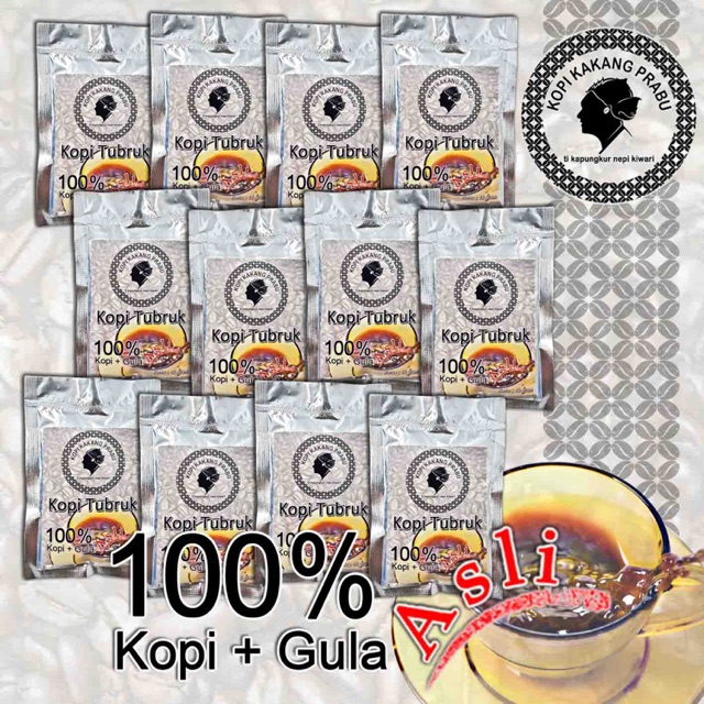

1 Lusin lebih Murah Promo terbaik Kopi Tubruk Sachet Kakang Prabu
