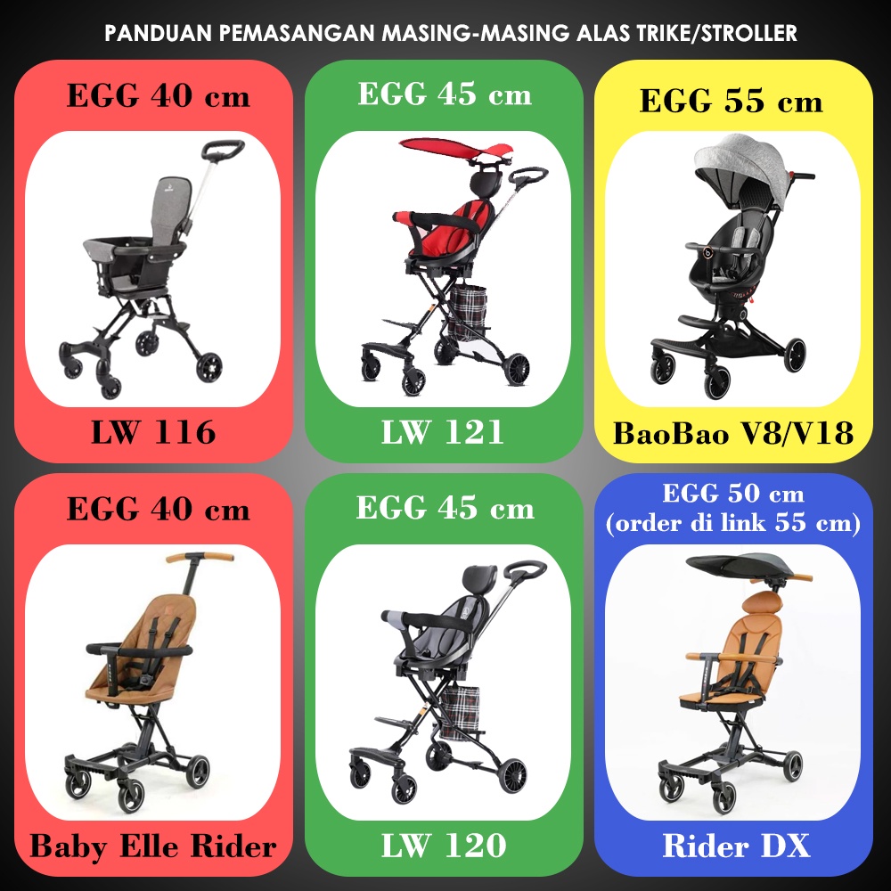 READY ALAS STROLLER EGG 40 CM Motif / TANPA TALI SEATBELT Bordir gambar / Extra Front baby elle rider pmb flybb vbaby care v exotic lw 003 lw003 lw116 116 Sepeda Iora Bebehoo gen 2 PMB Aviator labeille city