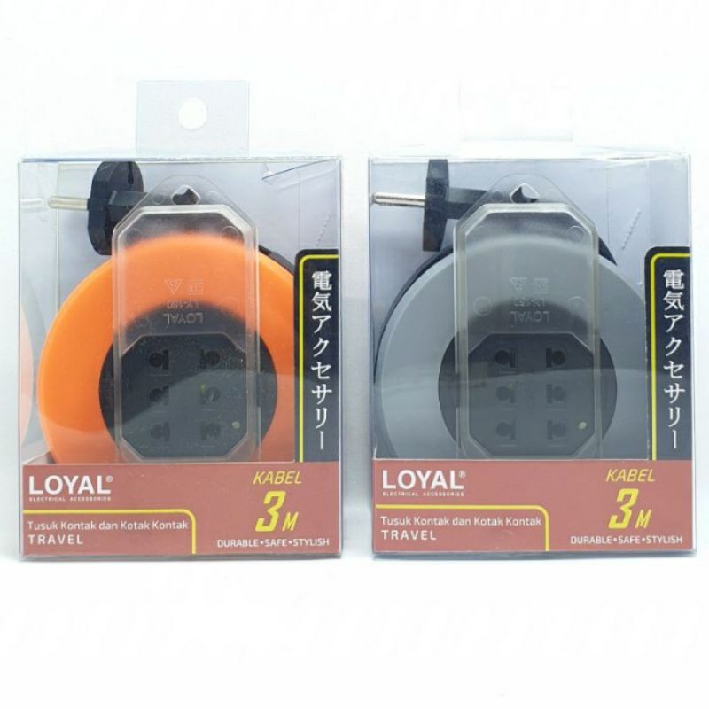 KABEL BOX kecil TRAVEL mini roll 3 meter LY150 3m Loyal SNI