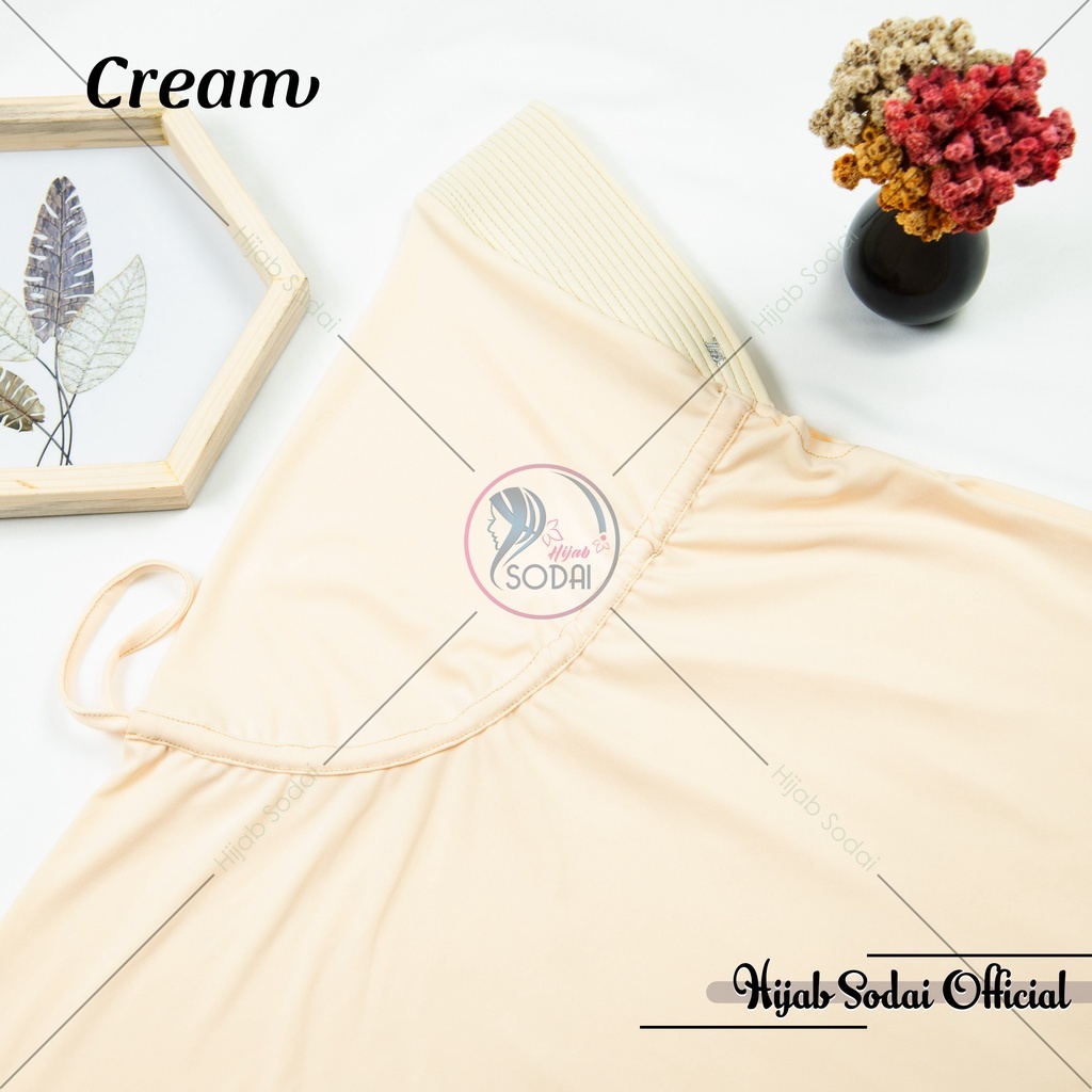 KHIMAR SERUT JOKOWI M | BERGO ADIBA UKURAN M-Cream