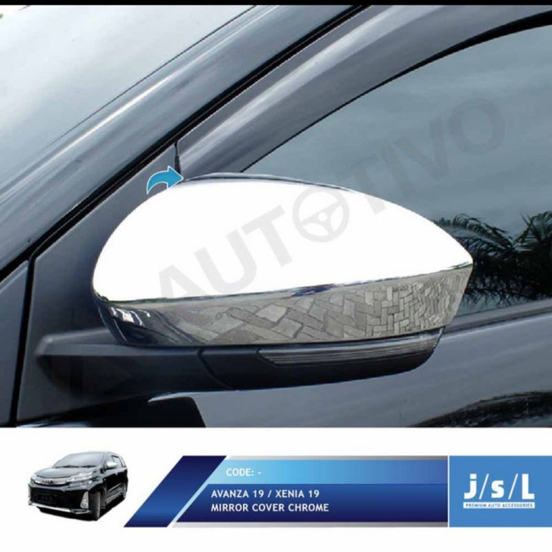 cover spion Avanza Xenia 2019/ mirror cover hitam chrome jsl