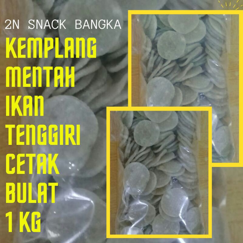 

Kemplang Mentah Ikan Tenggiri Cetak Bulat 1kg
