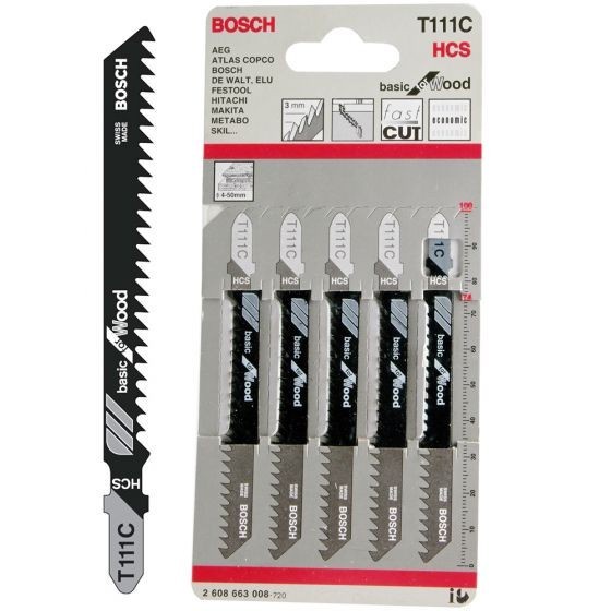 BOSCH Mata Jigsaw Bosch / Jigsaw Blade T111C / T 111C