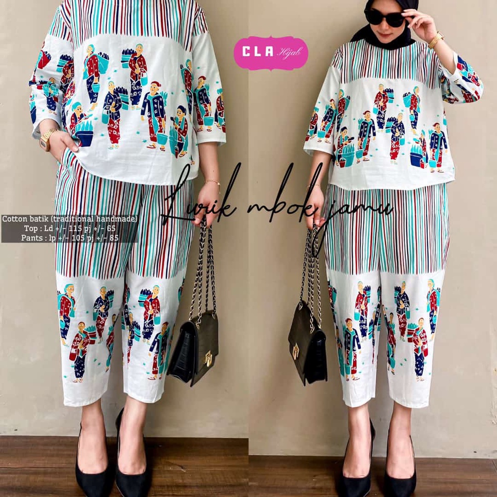 ONE SET LURIK MBOK JAMU BY CLA HIJAB