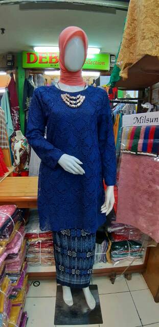 Kebaya Brukat Muslimah / Set Kebaya Brukat Tunik