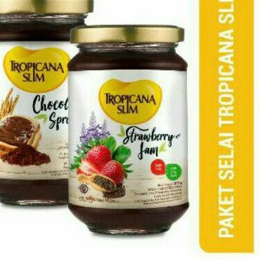 

FG3✧ Tropicana Slim Chocolate Spread 300gr & Strawberry Jam selai 375gr Bagus Dipakai