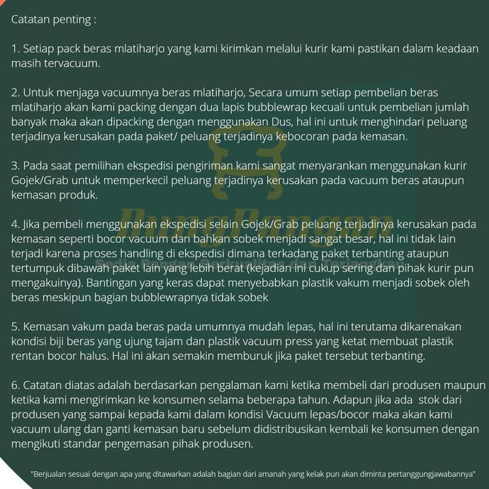 

BERAS- BERAS COKLAT / COKELAT MLATIHARJO - COCOK UNTUK YANG DIET DAN DIABET -UNGGULAN.