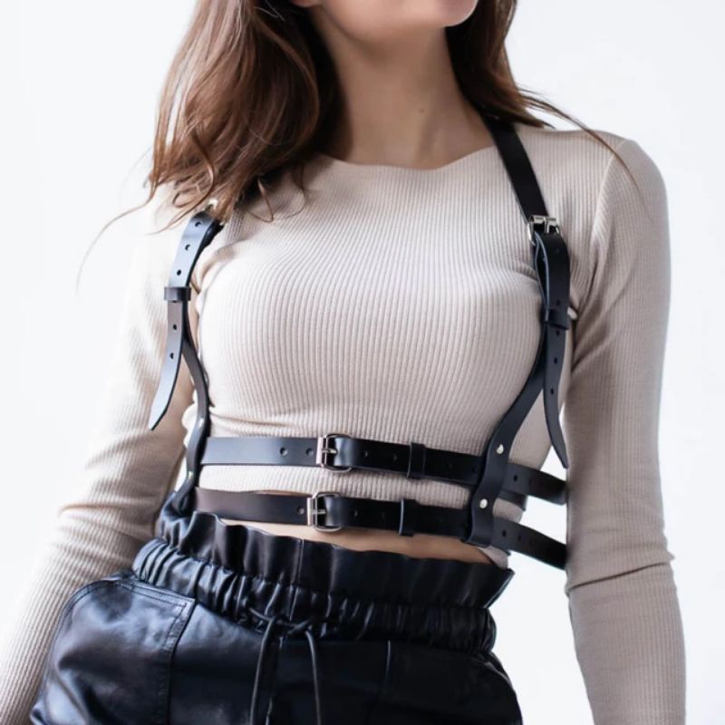 [HF006] Body Belt Harness Fashion double simple layer