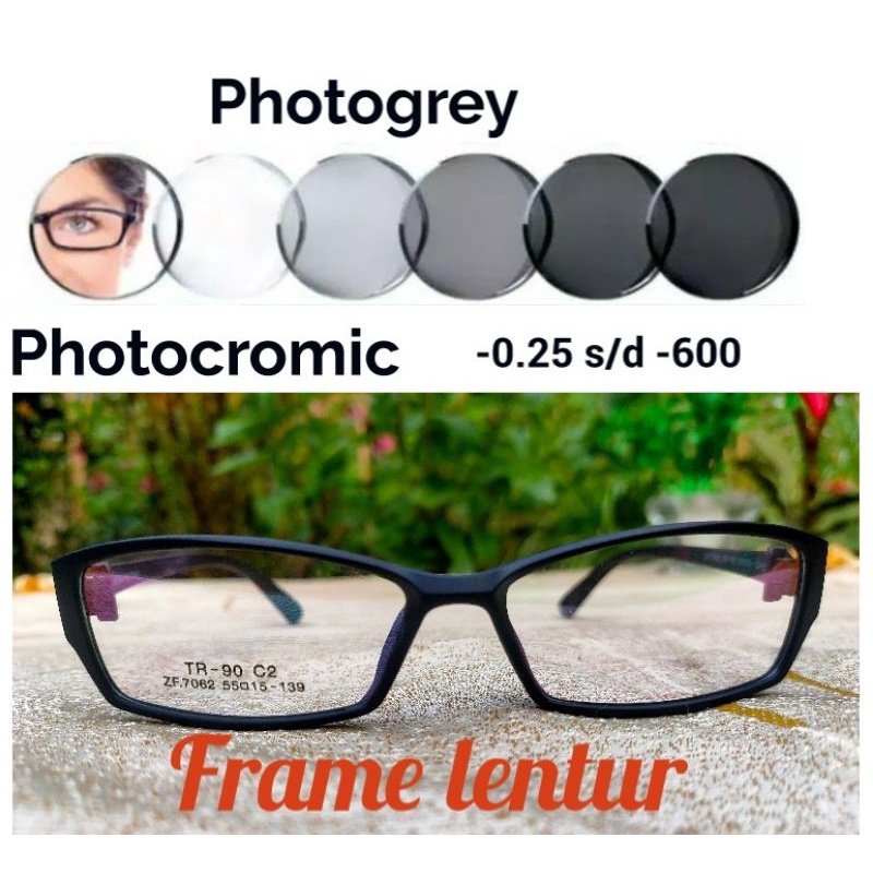 KACAMATA MINUS PHOTOCROMIC/ KACAMATA OPTIK/ KACAMATA RESEP