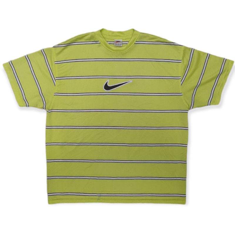 Nike Stripe Vintage Neon Lime Size XL