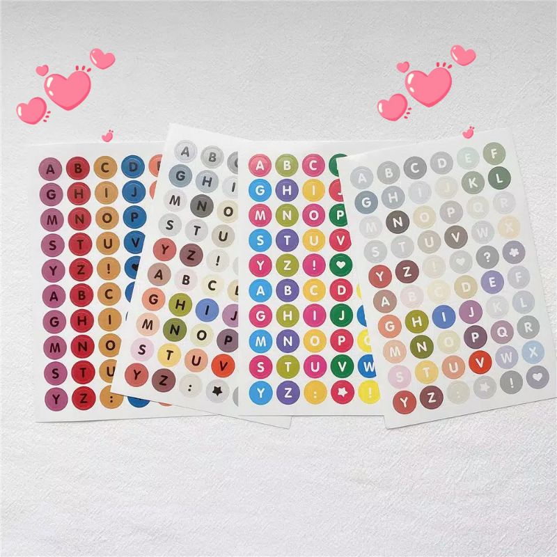 

Stiker Dekorasi Jurnal Alphabet Warna Warni