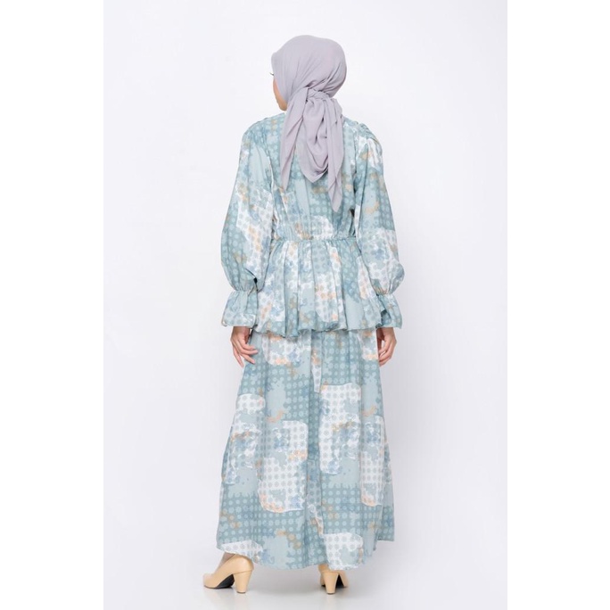 Bia X Isel Fricella - Pamia Mint Dress - Edisi Denmark - Sarimbit Terbaru