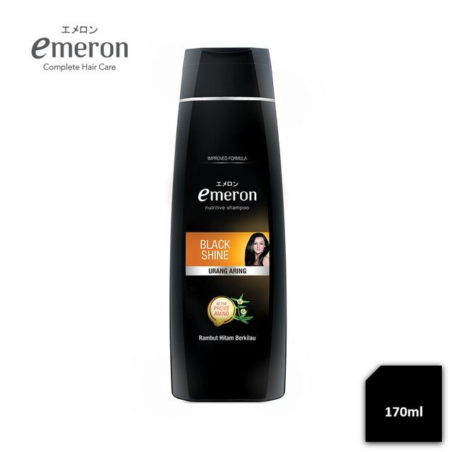 EMERON Shampoo Black & Shine Botol 170ML-2