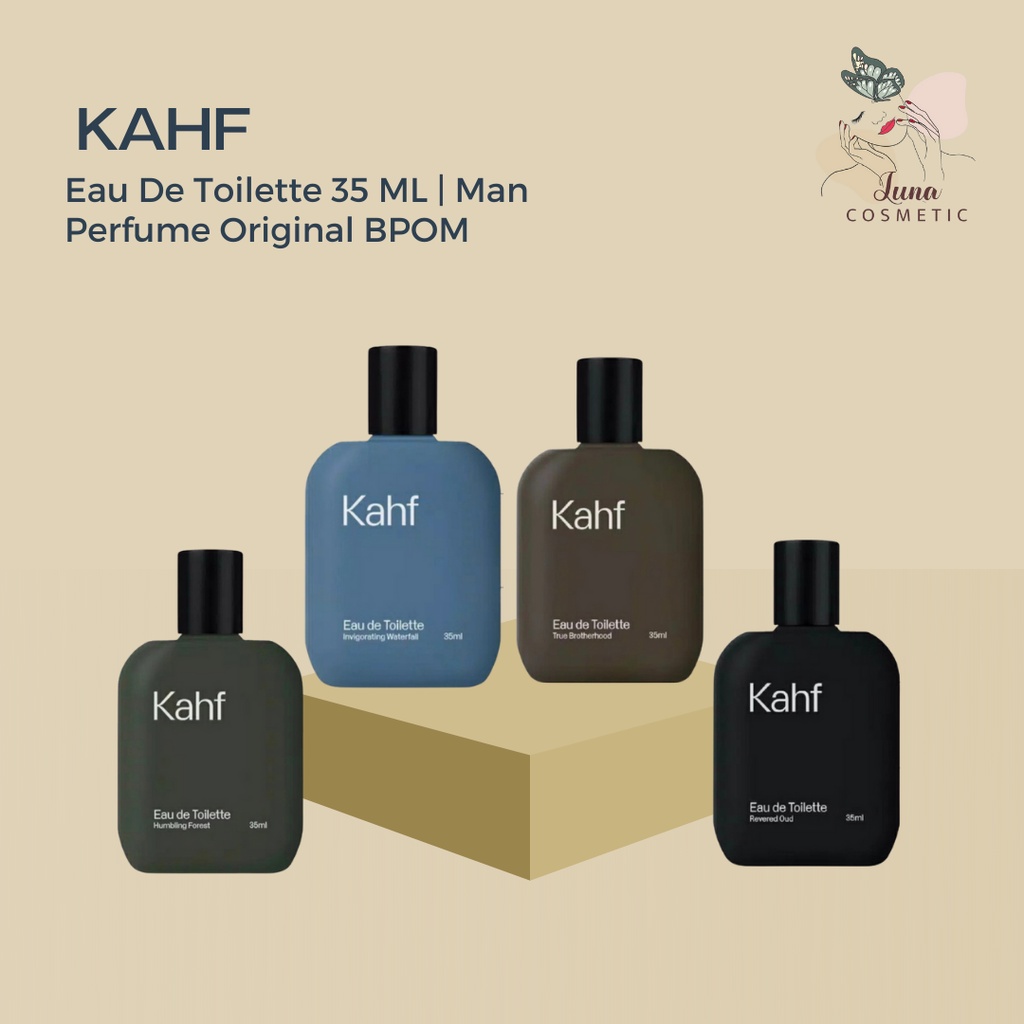 KAHF Men Eau De Toilette 35 ML Perfume Original BPOM / Parfum Pewangi