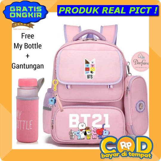 Tas Anak Sekolah Ngaji Perempuan Cewek Remaja Kekinian Tas Ransel Ootd Tas Backapck Anak Ransel Seko