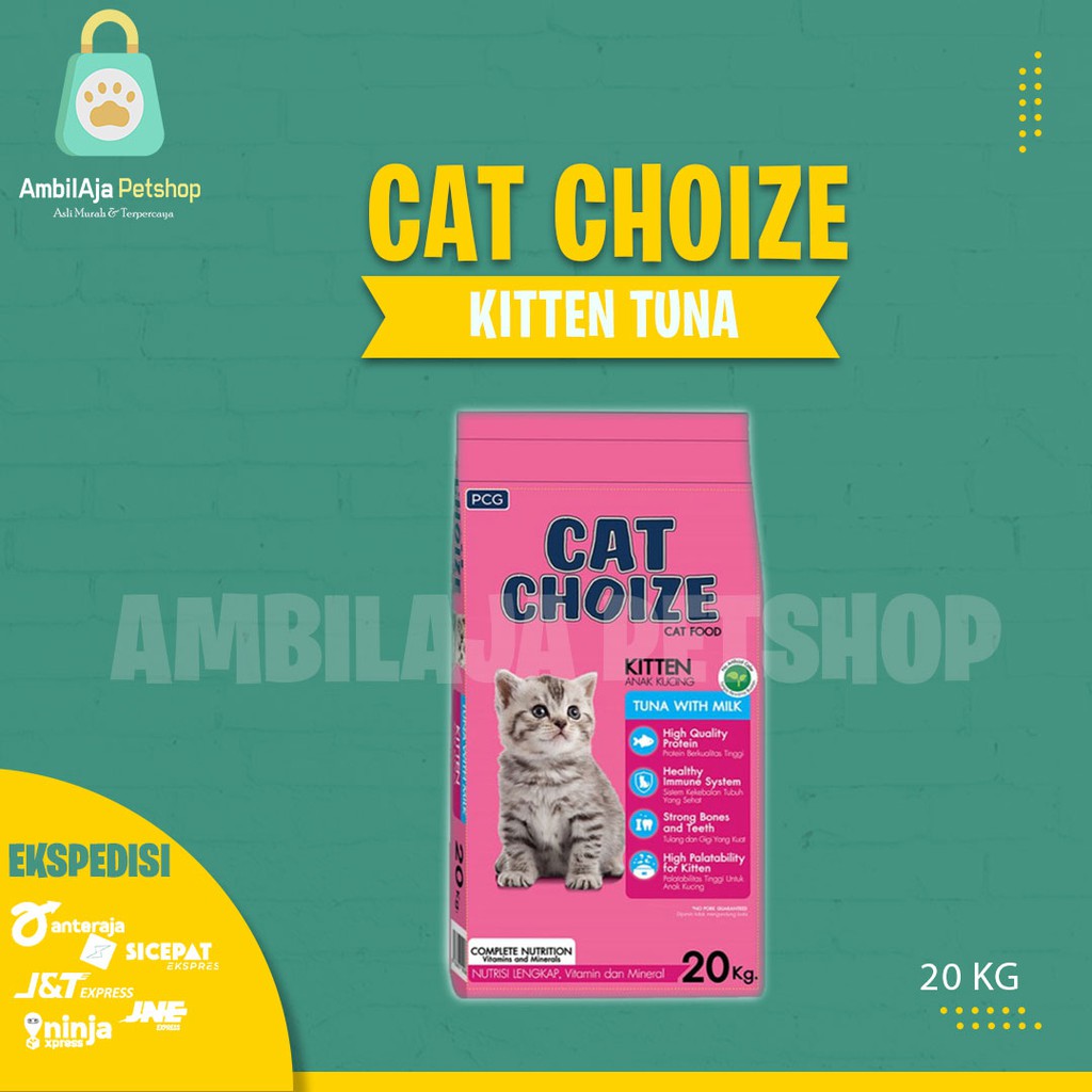 Makanan Kucing kering murah Cat Choize 20kg All Varian ( Grab Gosend )