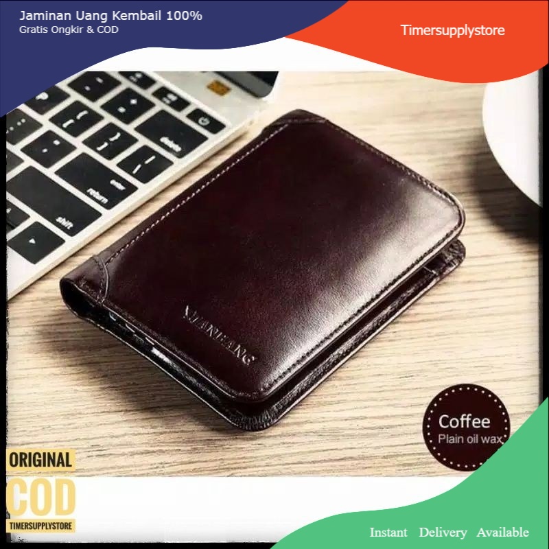 Kulit Asli Dompet Pria Bahan Kulit Asli