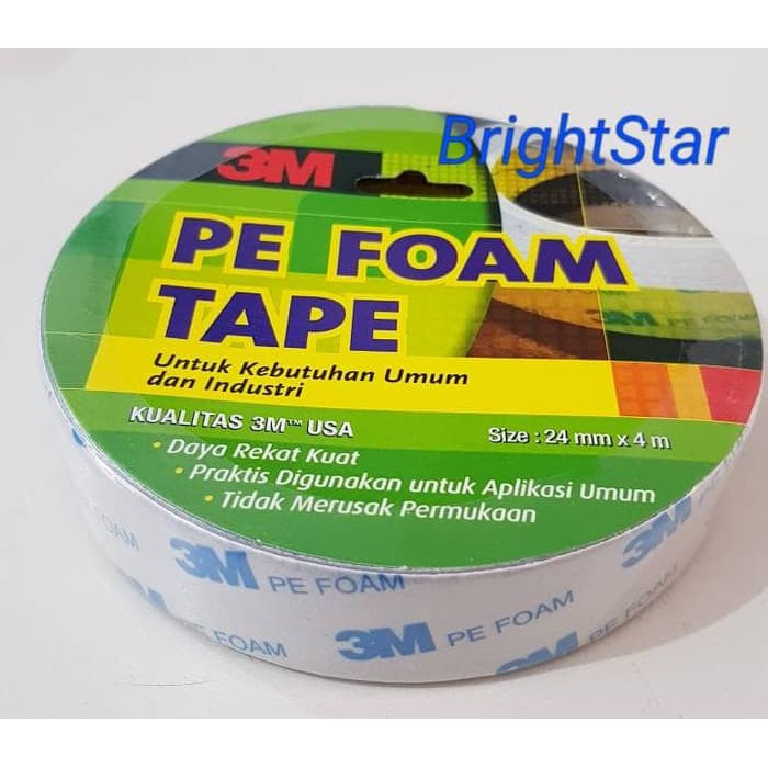 3M Double Tape PE Foam 24mm (1600 TG) (Isolasi Bolak Balik)