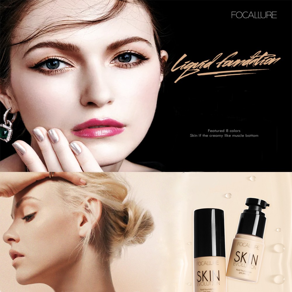 ORI\ud83c\udf38Focallure Foundation Cream Krim\ud83c\udf38 BB \ud83c\udf38Cair 8 Warna\ud83c\udf38
