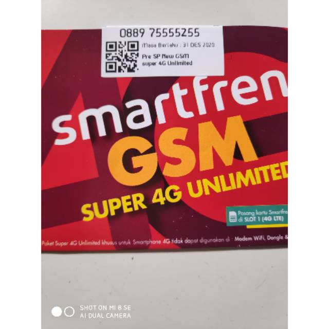 Nomor smartfren cantik + kuota unlimited