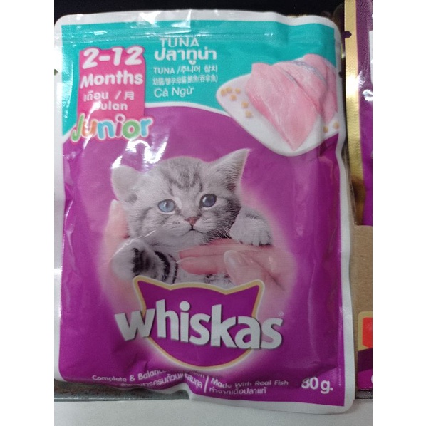 Whiskas pouch All varian 85 gr makanan kucing