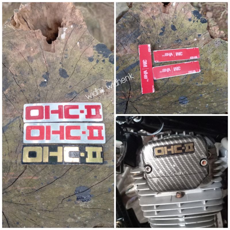 Sticker plat OHC tutup noken kotak / sabun