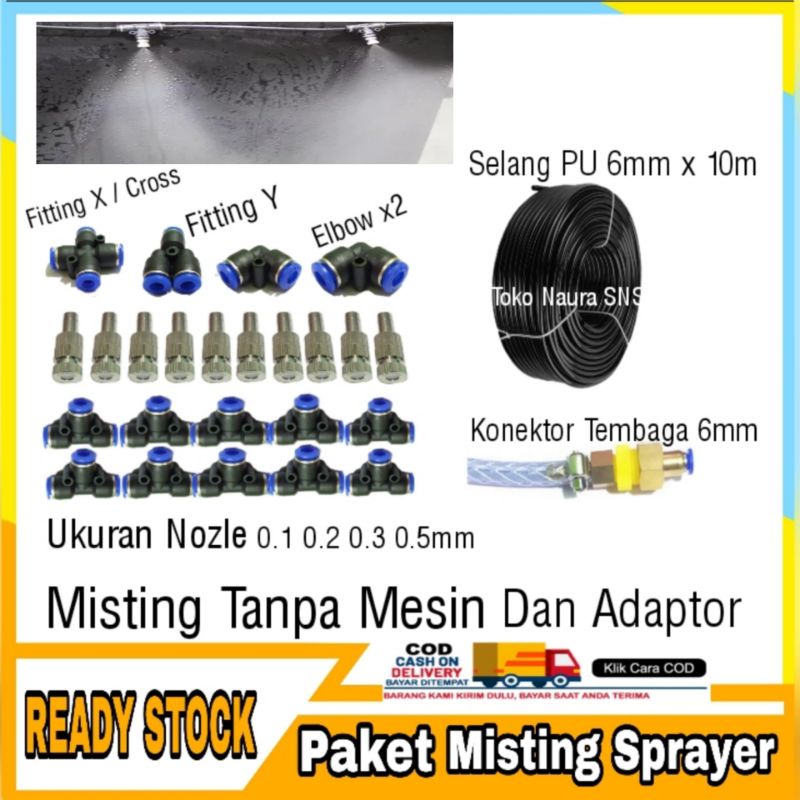 Paket Misting / Alat Misting / misting sprayer Paket Tanpa Mesin Dan Adaptor