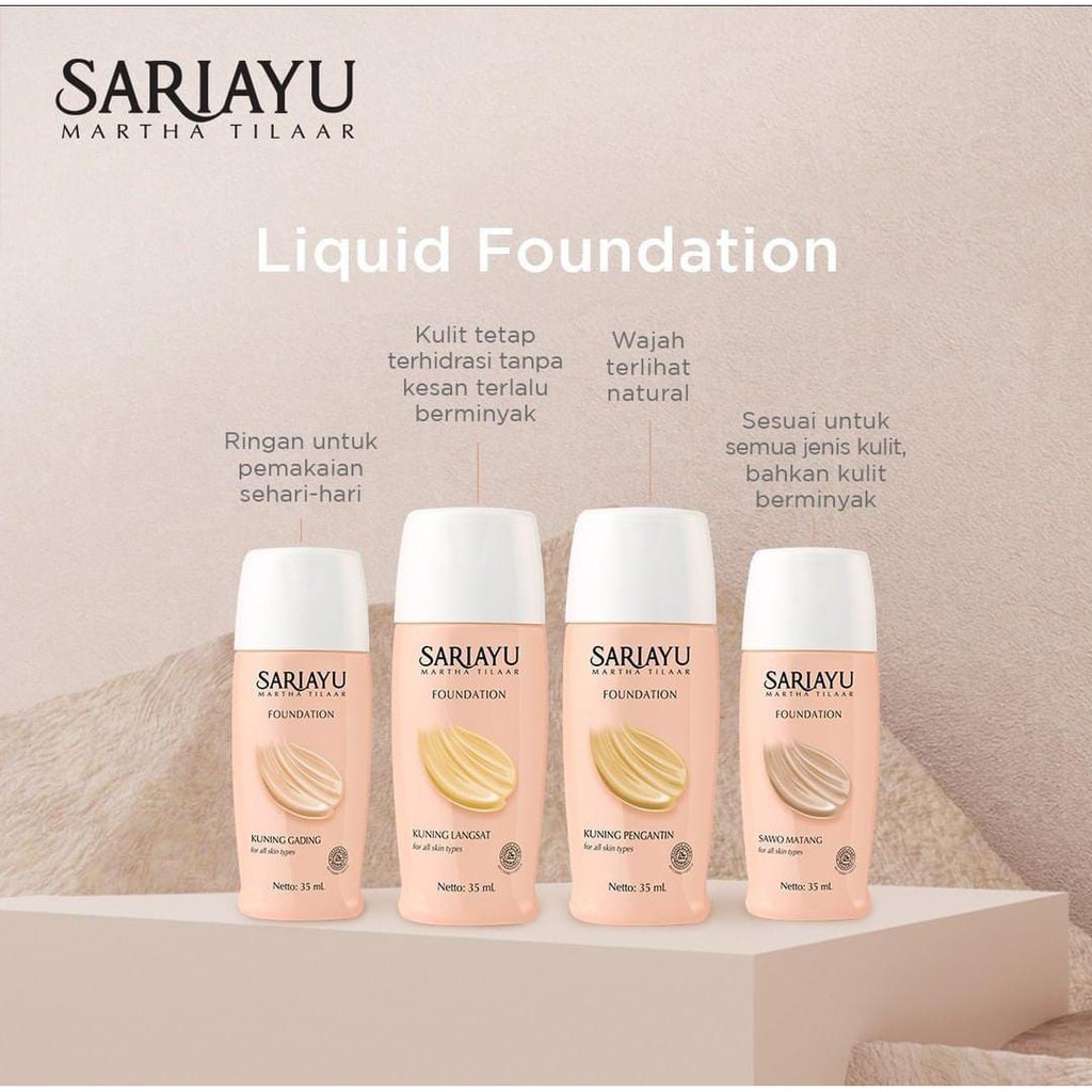 Sariayu Foundation 35 ml / Sariayu Alas Bedak