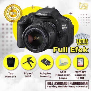 CANON EOS 600D LENSA KIT PALING MURAH BONUS MEMORY TRIPOD DLL