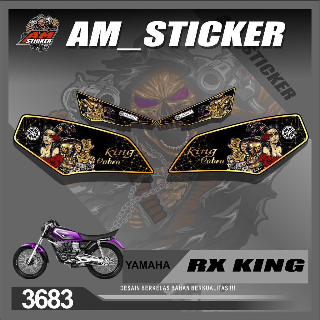 3683M Striping Variasi List RX KING - Stiker Variasi List Motor Rx King Racing
