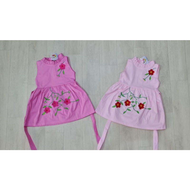 baju bayi perempuan dress bunga baby girl jsb8