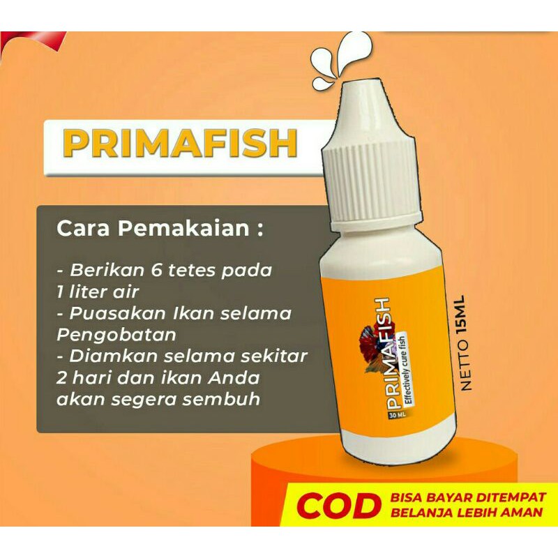 Primafish Obat Ikan Dropsy Siknas Sisik Nanas Popeye Ikan Cupang Hias
