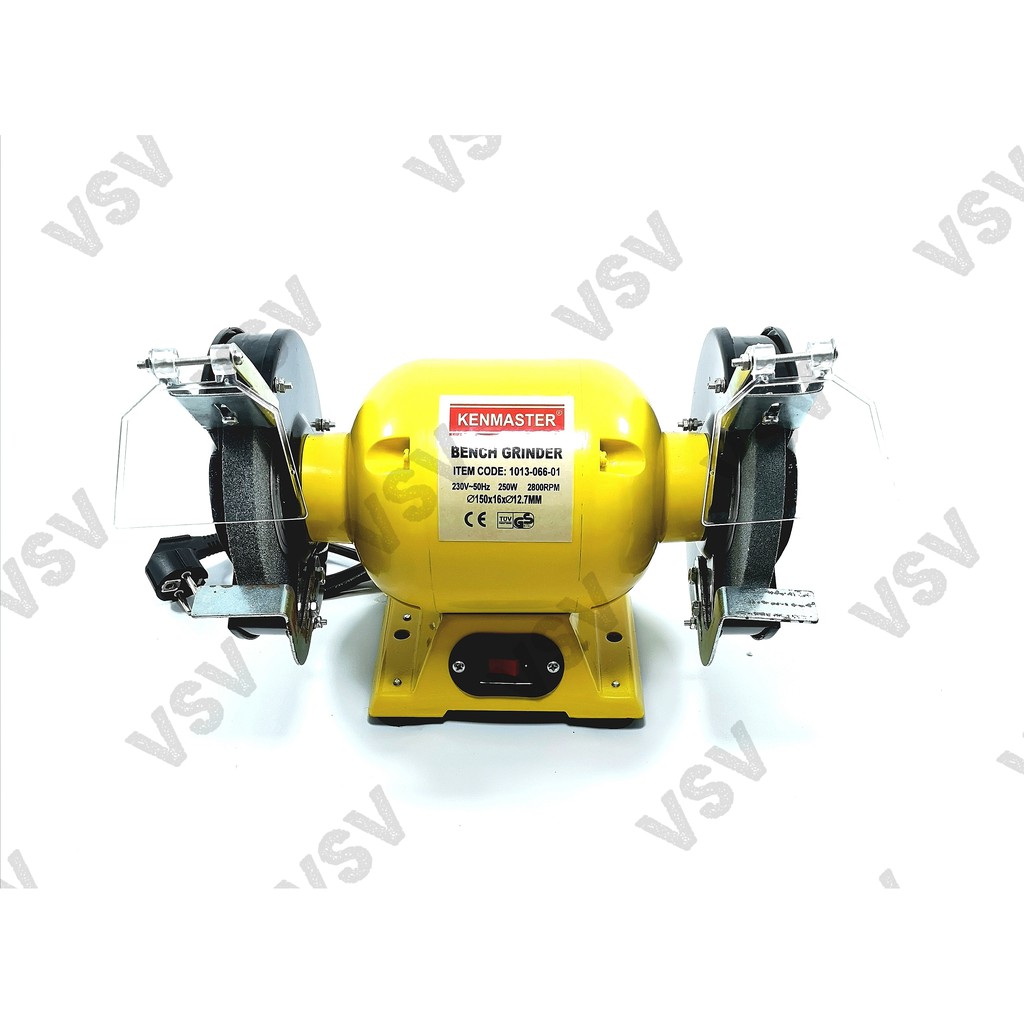 Kenmaster Gurinda duduk 6&quot; Body Besar Bench Grinder 6inch