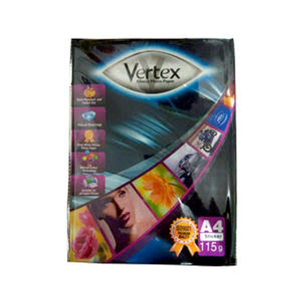 

Kertas Photo Paper Vertex Glossy 115Gram A4 100 Sheets