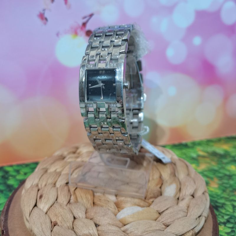 JAM TANGAN ALBA  STAINLESS STEEL SILVER AQ6101X1 ORIGINAL