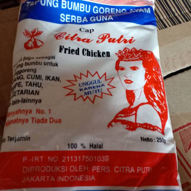 

TEPUNG PUTRI/cap citra putri 250gram