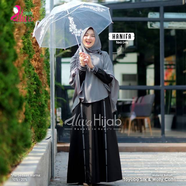 Gamis Set Hanifa size L by Alwa Hijab
