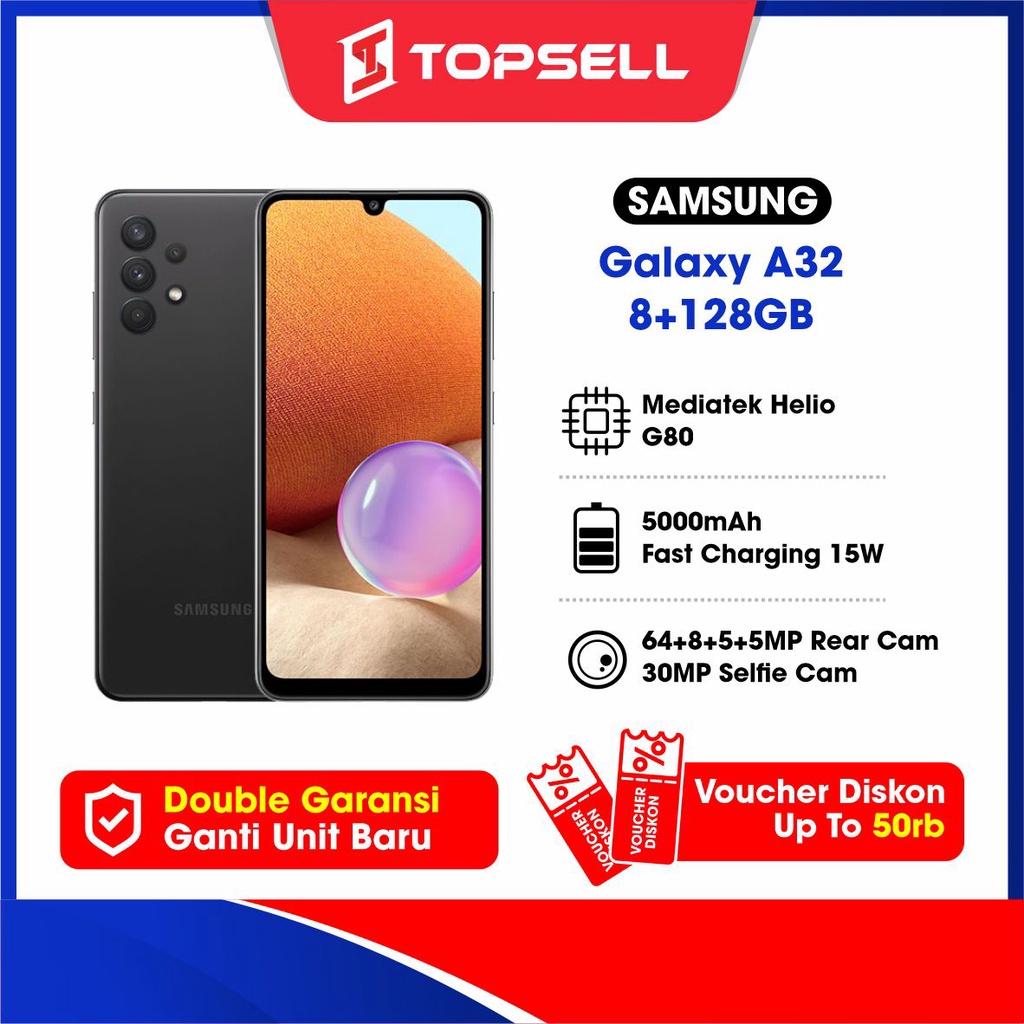 Samsung Galaxy A32  8/128 GB 6/128G Original Garansi Resmi Sein 1 Tahun [Gratis Asuransi]