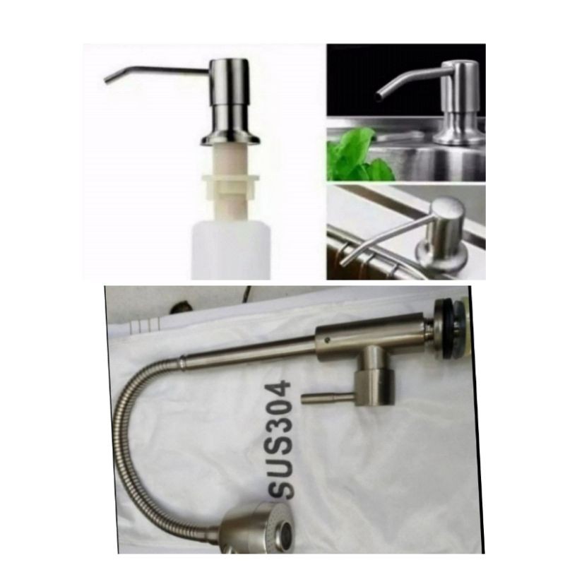 Paket komplit kitchen sink 5040 stainless &quot; PROMO &quot; / paket sink 5040 stainless