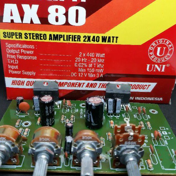 STEREO AMPLIFIER 2X40WATT AX-80