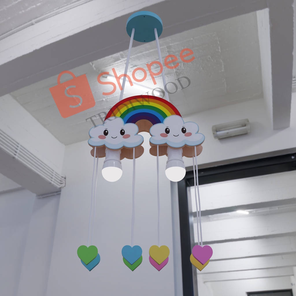 LAMPU GANTUNG KAMAR ANAK / LAMPU GANTUNG PELANGI