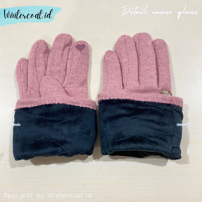 Sarung tangan wanita fashion winter gloves woman musim dingin cantik korean style import hangat kawaii