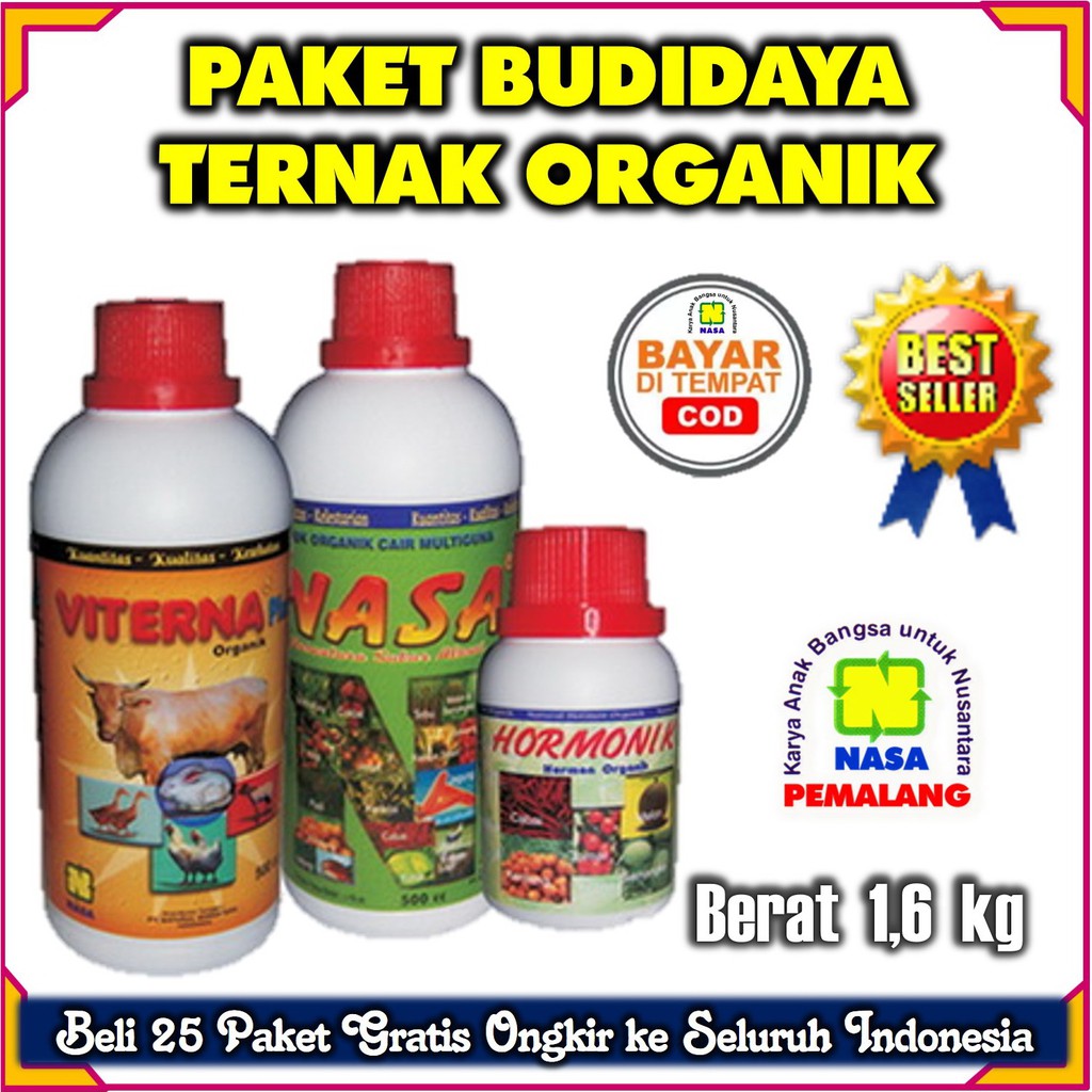 PAKET PETERNAKAN ORGANIK NASA LENGKAP VITERNA POCNASA HORMONIK ORIGINAL PRODUK NASA PEMALANG di