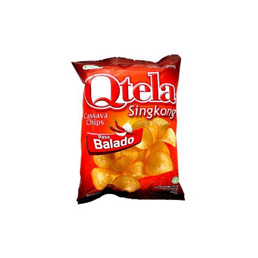 Qtela Keripik Singkong 60 gram Semua Rasa [Original,Ayam Bawang,Barbeque,Keju Panggang,Balado] Murah