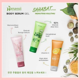 Jual Hanasui Body Serum Gel Aloe Vera / Vitamin C / Sakura 200ml ...