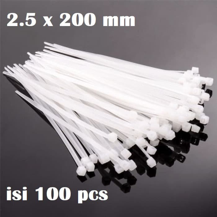 Kabel Ties 20 CM Cable Ties 2.5 X 200 MM Nylon Cable TIE 100 Pcs 20 Cm