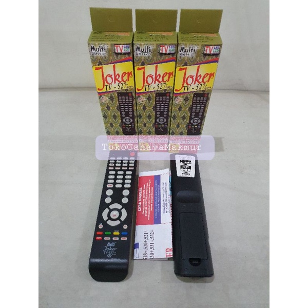 Remot Remote TV Multi /Remote TV Joker 527 (3 Angka) Universal LCD/LED